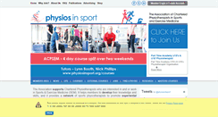 Desktop Screenshot of physiosinsport.org